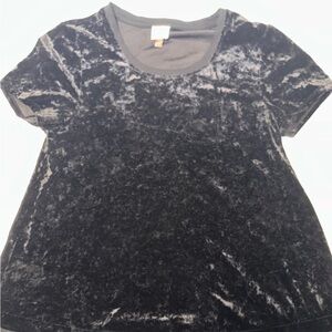 Cupio Black Velvet Top